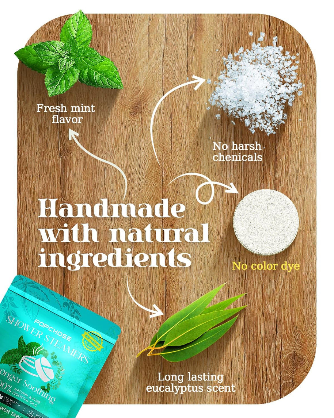 Shower Steamers - Aromatherapy Eucalyptus Essentials 16 Pack, Birthday Gifts for Women, Quick Relief Nasal Congestion, Relaxation Home SPA & Self Care Gifts for Women & Men, Father'S Day Dad Gifts