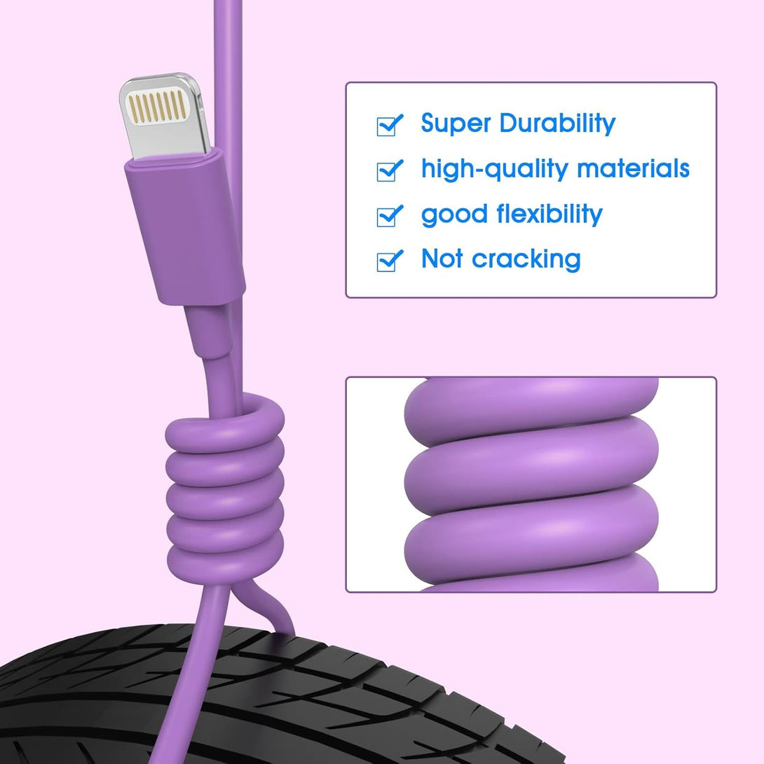 [Apple Mfi Certified] Iphone Charger, 6Pack(3/3/6/6/6/10 FT) Lightning Cable Apple Charging Fast High Speed USB Compatible 14/13/12/11 Pro Max/Xs Max/Xr/Xs/X/8-Multicolor