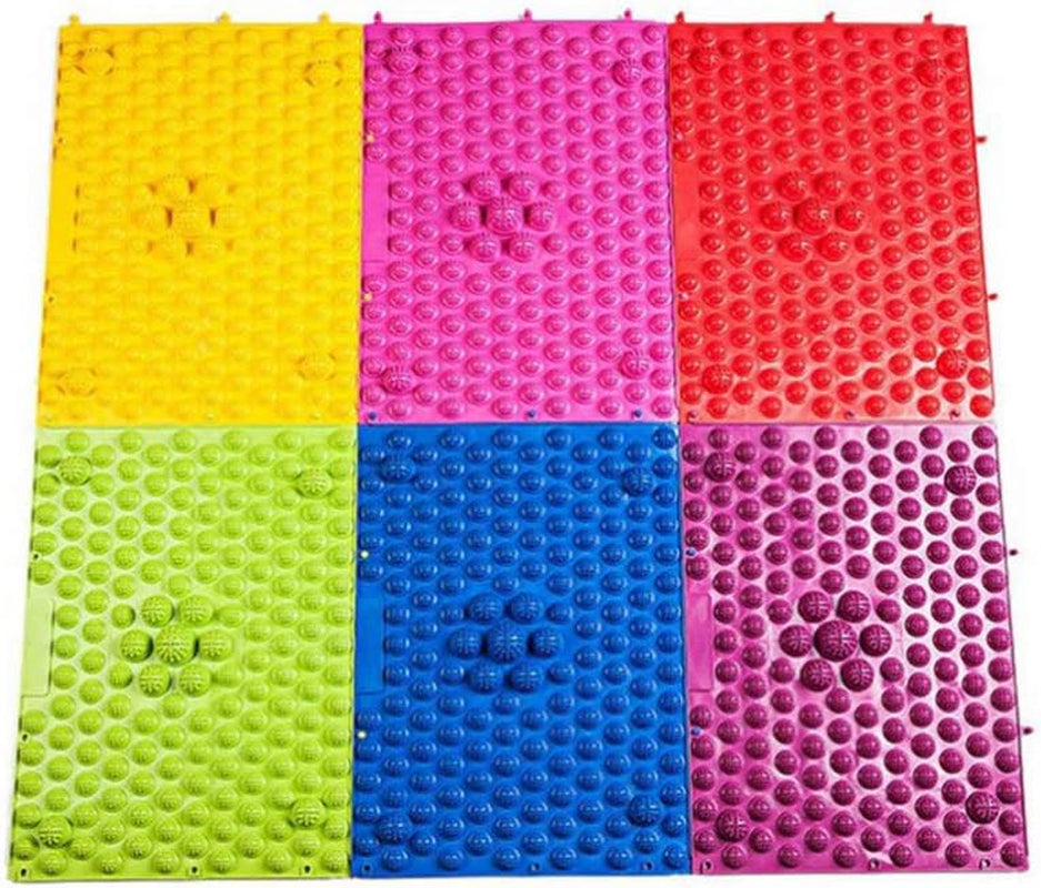 2Pcs Foot Massage Mat Acupressure Reflexology Pad for Heel Arch and Toe Relief Durable Foot Massager Tool for Home Office and Relaxation Rose Red
