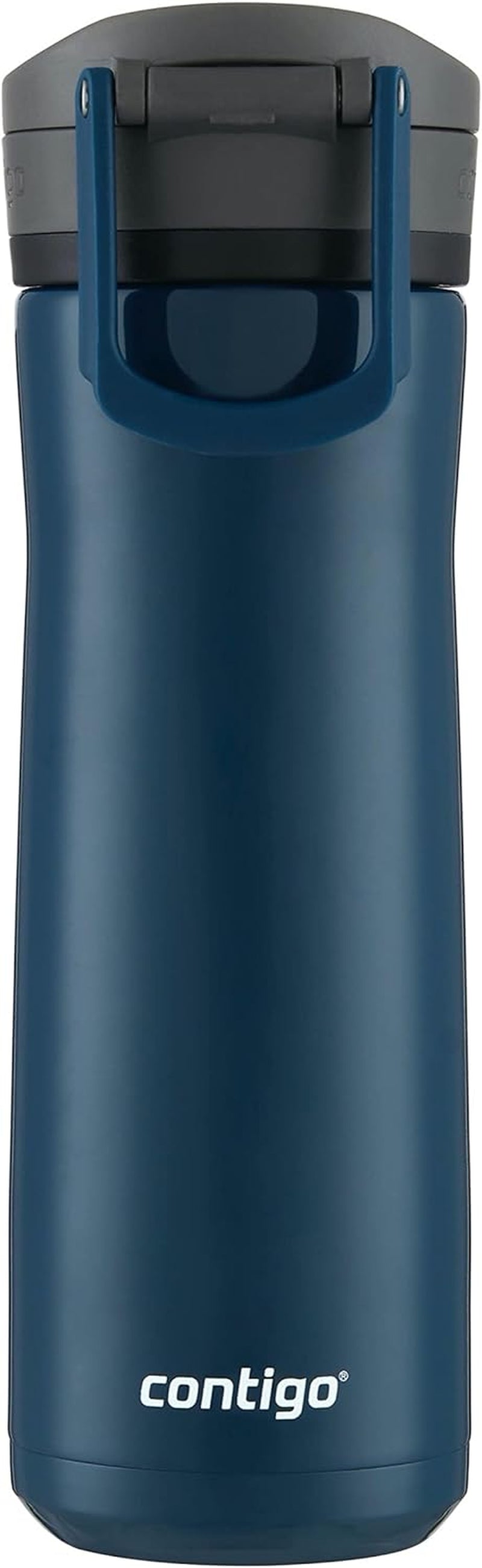 Contigo Jackson Chill 2.0, Vacuum-Insulated Stainless Steel Water Bottle with Secure Lid, Leak-Proof Travel Friendly, 20Oz Capacity, Blueberry Color, Keeps Drinks Cold for 12 Hours