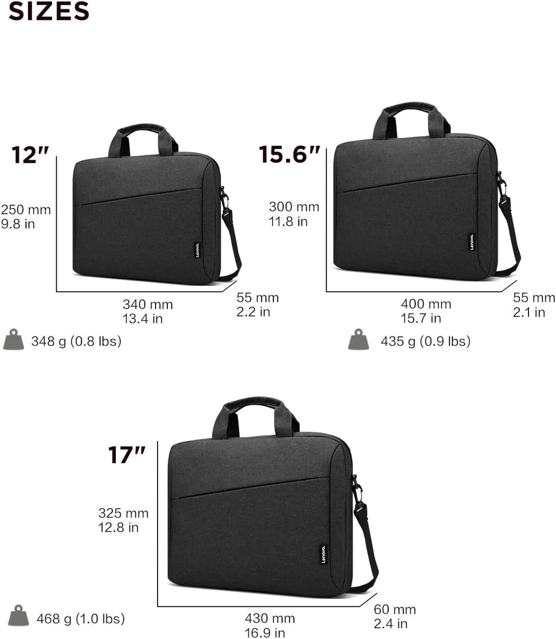 Lenovo Laptop Bag T210, Messenger Shoulder Bag for Laptop or Tablet