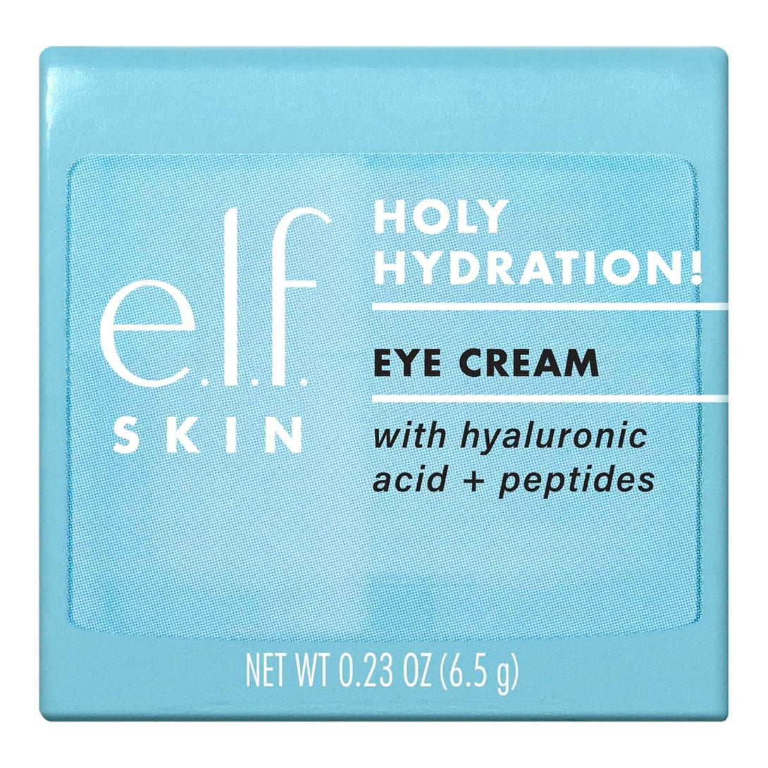 E.L.F. SKIN Holy Hydration! Eye Cream Mini, Rich Hydrating Eye Cream for Minimizing Dark Circles, Infused with Hyaluronic Acid, Vegan & Cruelty-Free
