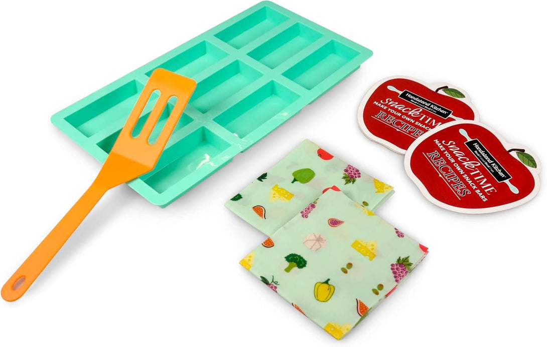 Handstand Kitchen Snack Time 10-Piece Snack Bar Making Set with Including Reusable Beeswax Wraps