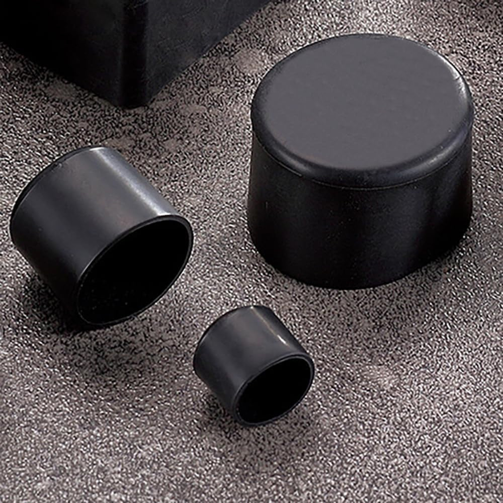 32Pcs round Rubber Chair Leg Tips Caps, 3/4 Inch (19Mm) Chair Table Leg Covers Floor Protectors, Chair Leg End Caps for Furniture, Chair, Table