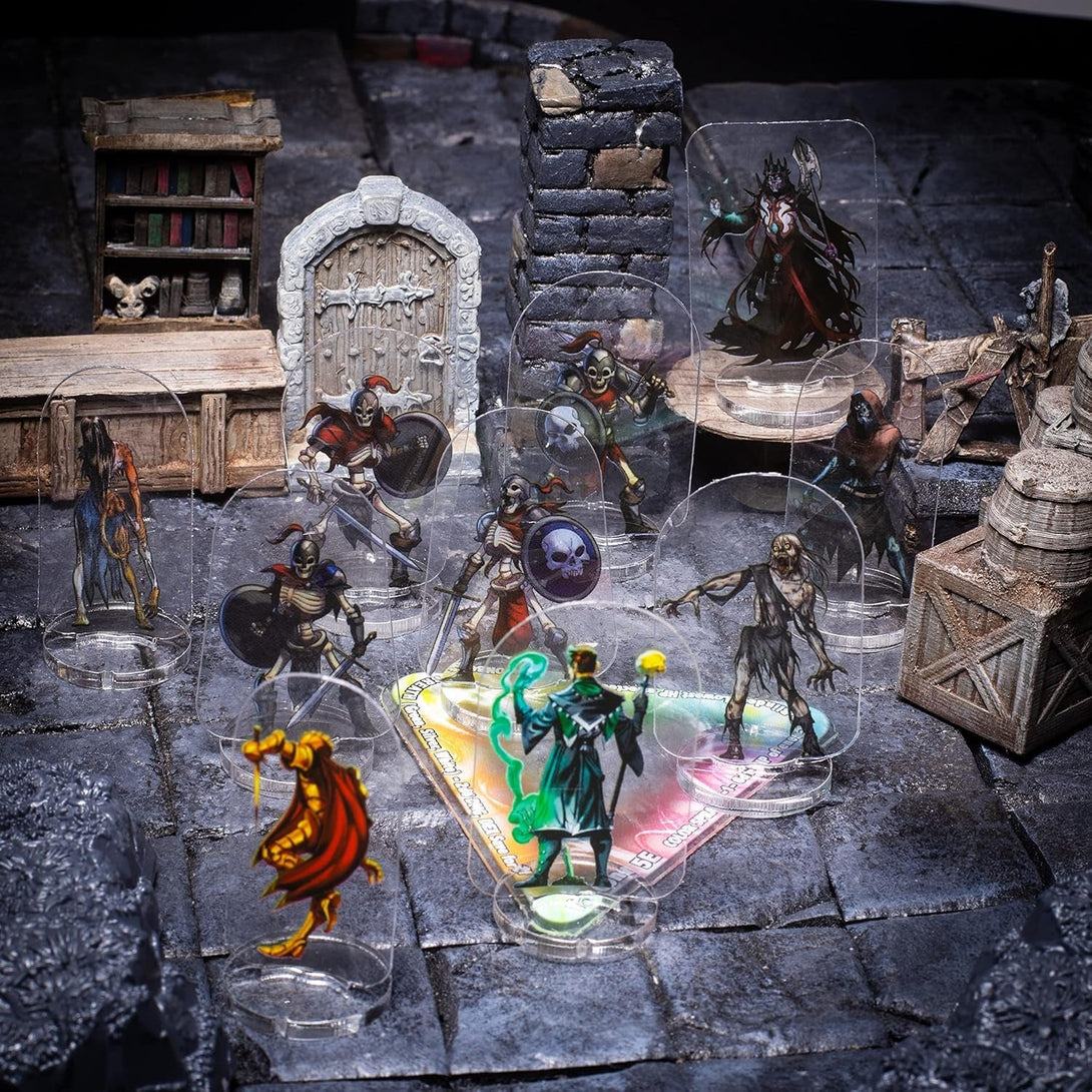 Arcknight Flat Plastic Miniatures: Mankind Horde; 31 Unique Human-Themed Enemy Minis for DND 5E and Pathfinder; Affordable, Skinny Figurines for Dungeons and Dragons and Other Tabletop RPG Games