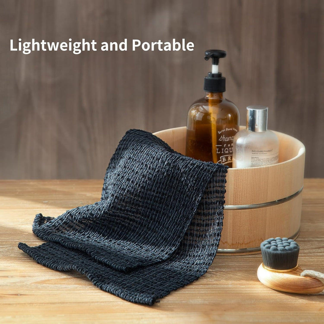 SHIMOYAMA Body Wash Towel, Exfoliating Shower Towel, Bath Loofah, Body Scrubber - Made in Japan