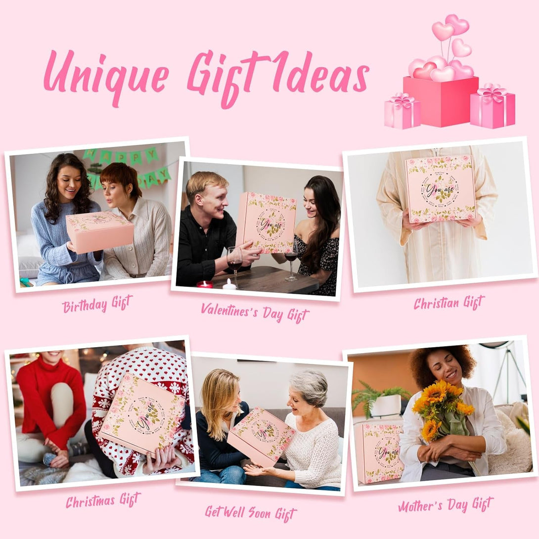 14PCS Christian Gifts for Women Faith, Inspirational Gifts for Women,Spiritual Religious Catholic Baptism Gifts,Get Well Soon Gifts W/ Blanket Mothers Day Gifts for Mom Wife, Girlfriend,Sister
