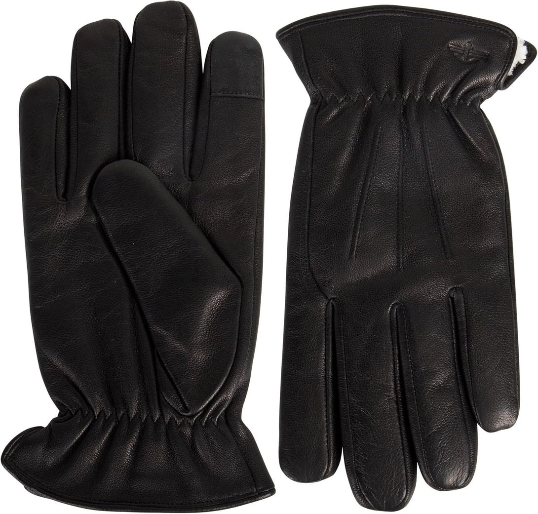 Dockers Men'S Warm Leather Winter Gloves with Smartphone Touchscreen Capability