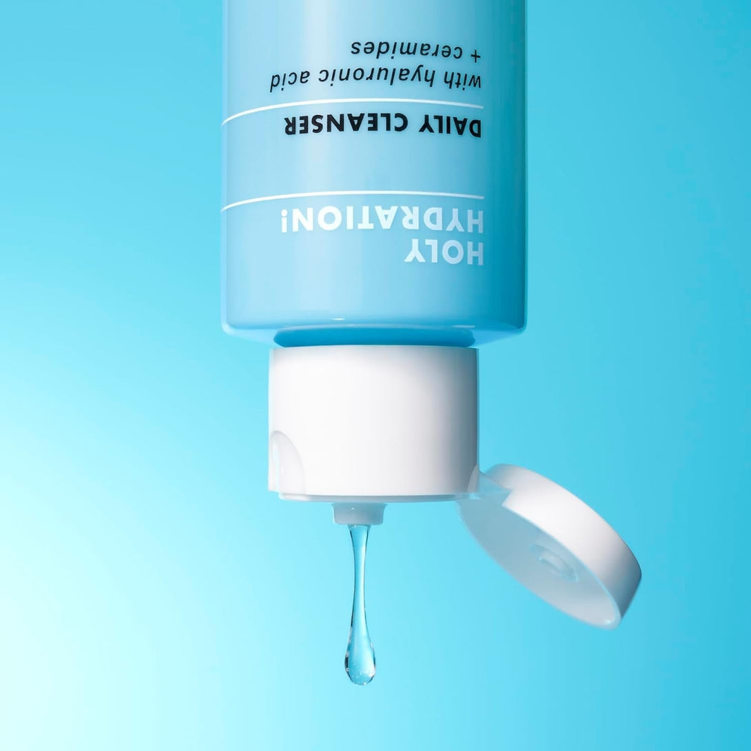 E.L.F. SKIN Holy Hydration! Daily Cleanser, Face Cleanser for Washing Away Excess Oil, Impurities & Makeup, Made with Hyaluronic Acid, Vegan & Cruelty-Free