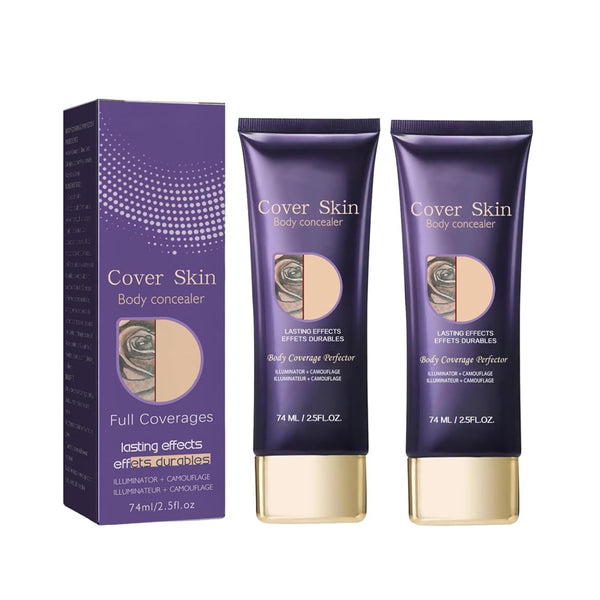 2 Pack All over Tattoo Cover up Makeup Waterproof Complexion Perfector, Natural Radiance Shade, Body Coverage Perfector, Long Last Body Foundation.