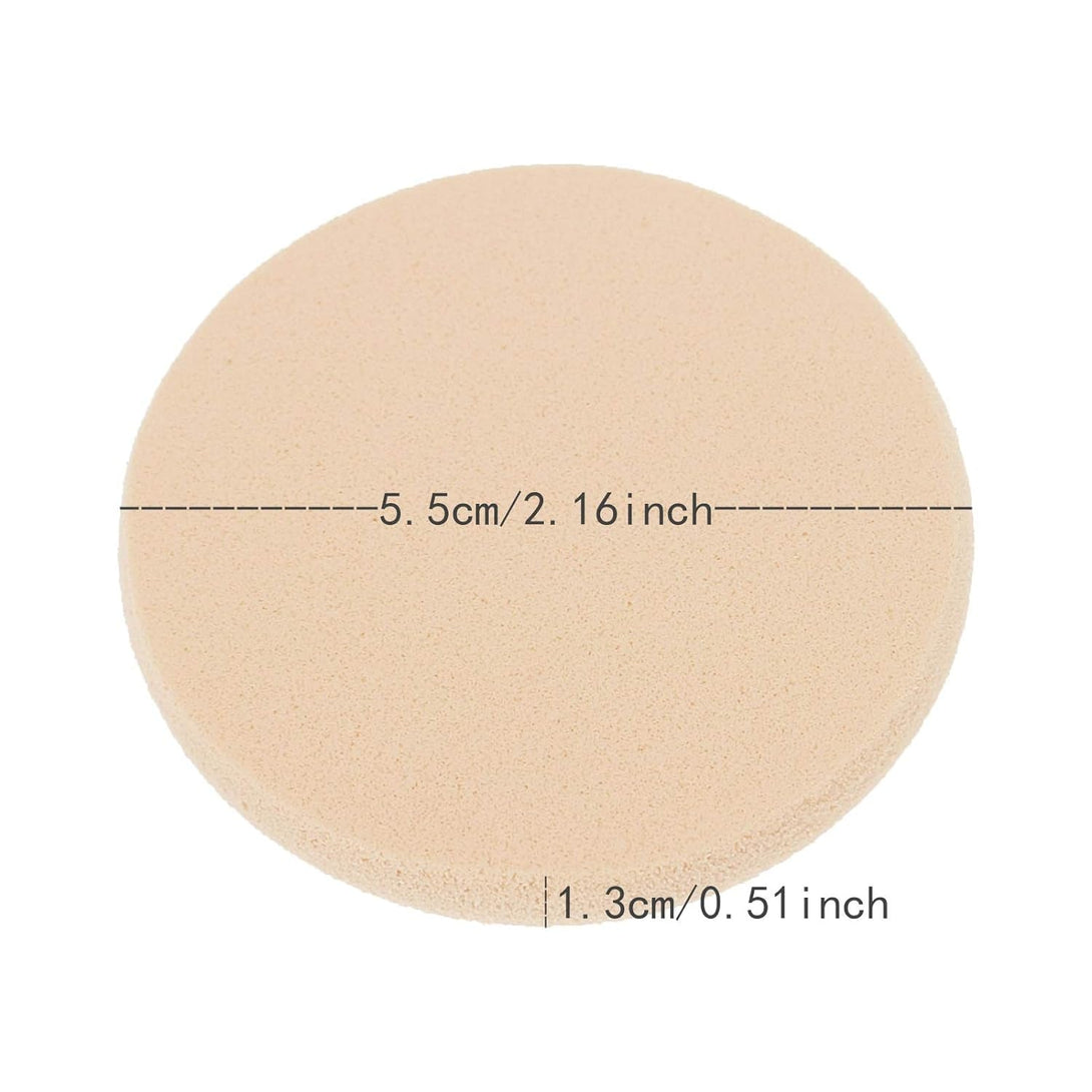 25 Pcs Women'S round Soft Makeup Beauty Eye Face Foundation Blender Facial Smooth Powder Puff Cosmetics Blush Applicators Sponges Use for Dry and Wet
