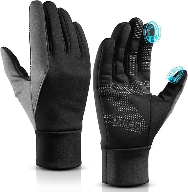 OZERO Winter Gloves for Women - Touchscreen Anti-Slip Palm Windproof Thermal Cycling Glove for Texting Hiking Driving Running