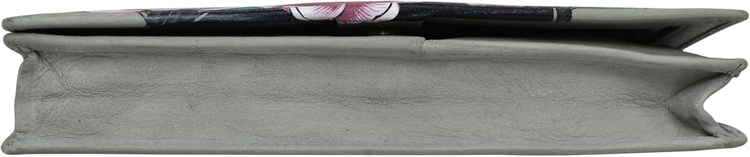 Anna by Anuschka Women'S Hand Painted Leather Two-Fold Clutch Wallet