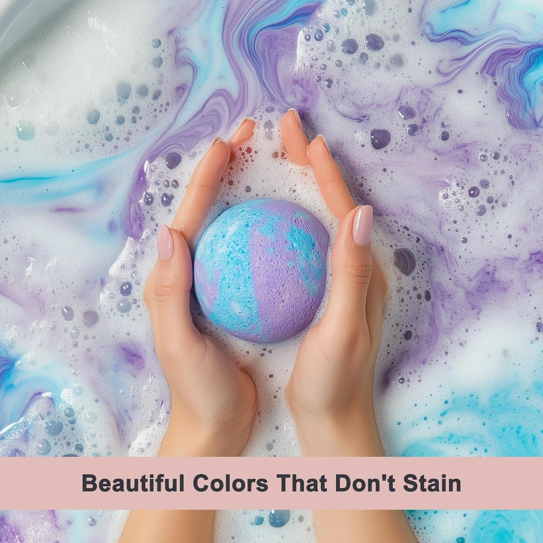 Luxury Bath Bombs for Women - Gift Set of 24 Bathbombs with Organic Essential Oils - Natural Vegan Soap for Moisturizing Fizzy Bubbles