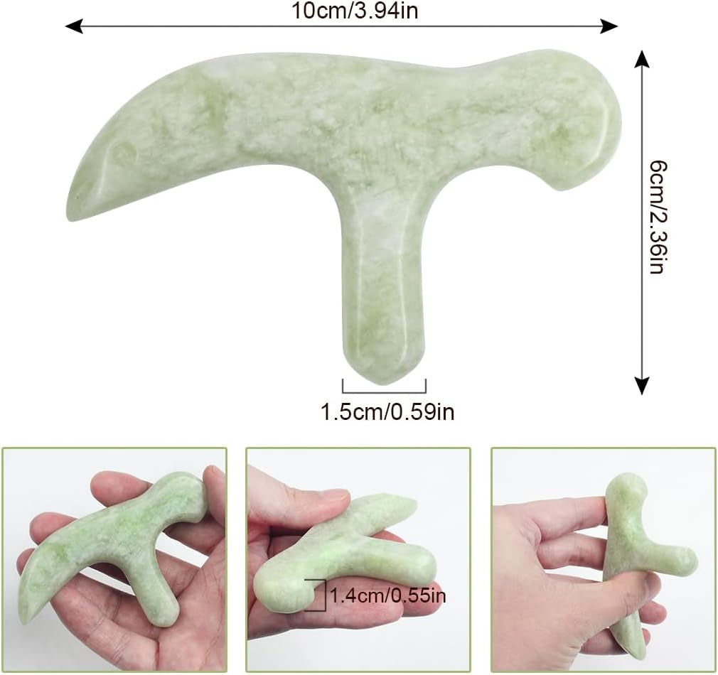 Ewinever Ewin24 Natural Jade Foot Massager Acupuncture Point Massage Foot Care Therapeutic Relief Tool