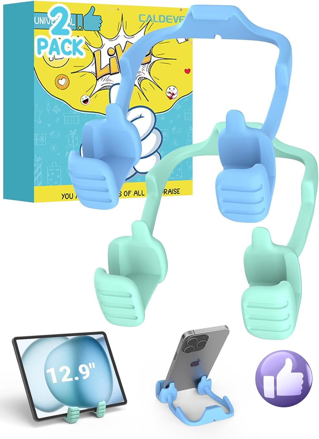 Easter Basket Stuffers for Teens Boys Men Adults: Easter Gifts for Kids Tablet Stand Thumbs up Lazy Cell Phone Stand Holder for Desk Funny Gift for Women Girls Dad Husband Ideas Birthday Gadgets