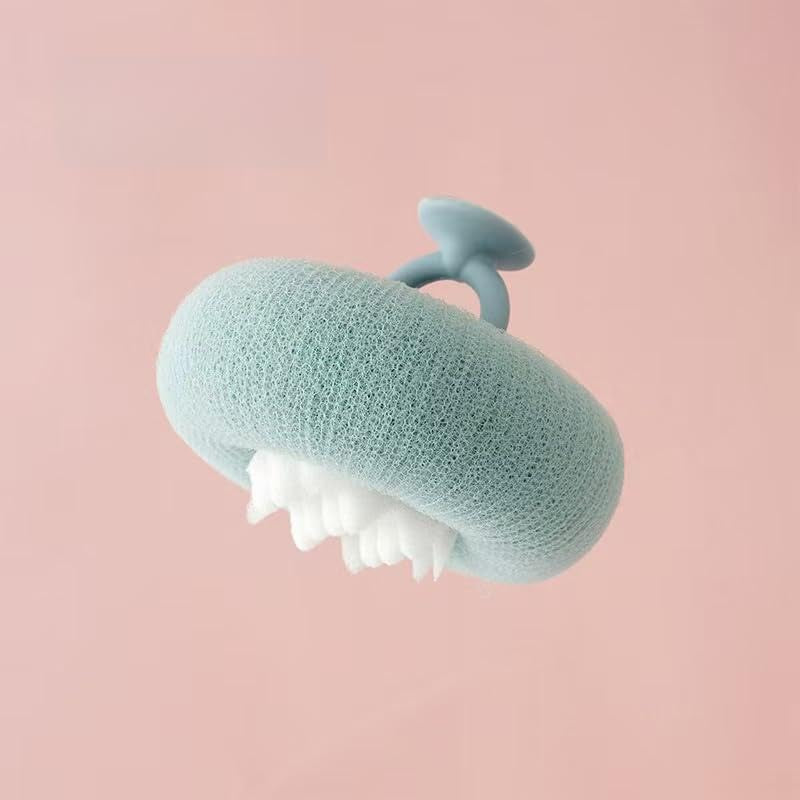 Super Soft Sunflower Suction Cup Bath Ball, 2025 Upgraded 2-In-1 Sunflower Bath Ball Exfoliating Bath Sponge Cleaning Brush, Mesh Shower Body Sponge Accessories for Women, Men Shower (2 Color)