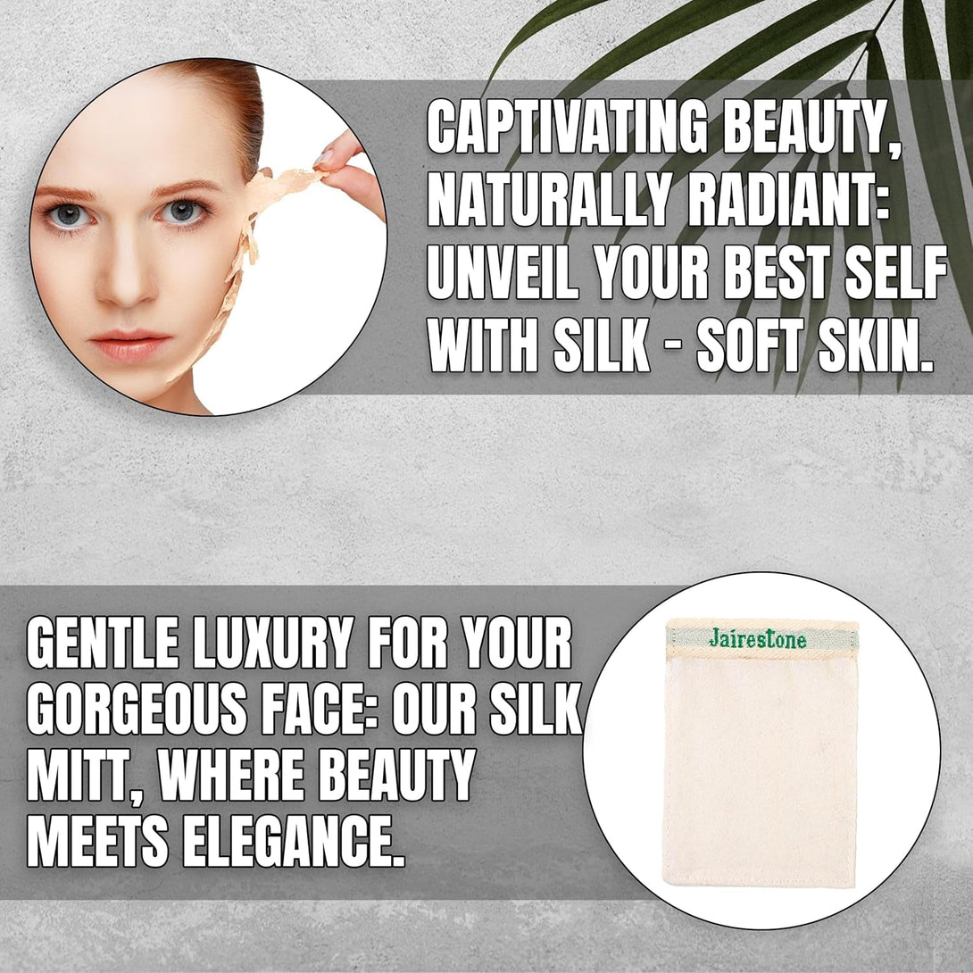 Exfoliating Mitt - Body Exfoliator Scrubber - Exfoliating Bath Mitt - Spray Tan & Keratosis Pilaris Remover- Lift Away Dead Skin - Turkish Hammam Glove Exfoliating Kese - Set of 2 Mitts