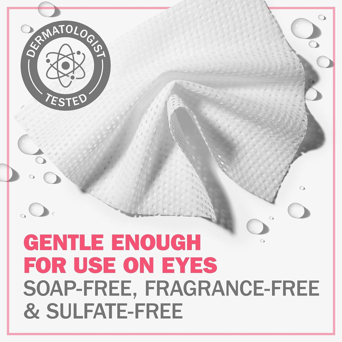 Olay Daily Facials, Daily Clean Makeup Removing Facial Cleansing Wipes, 5-In-1 Water Activated Cloths, Exfoliates, Tones and Hydrates Skin, 66 Count