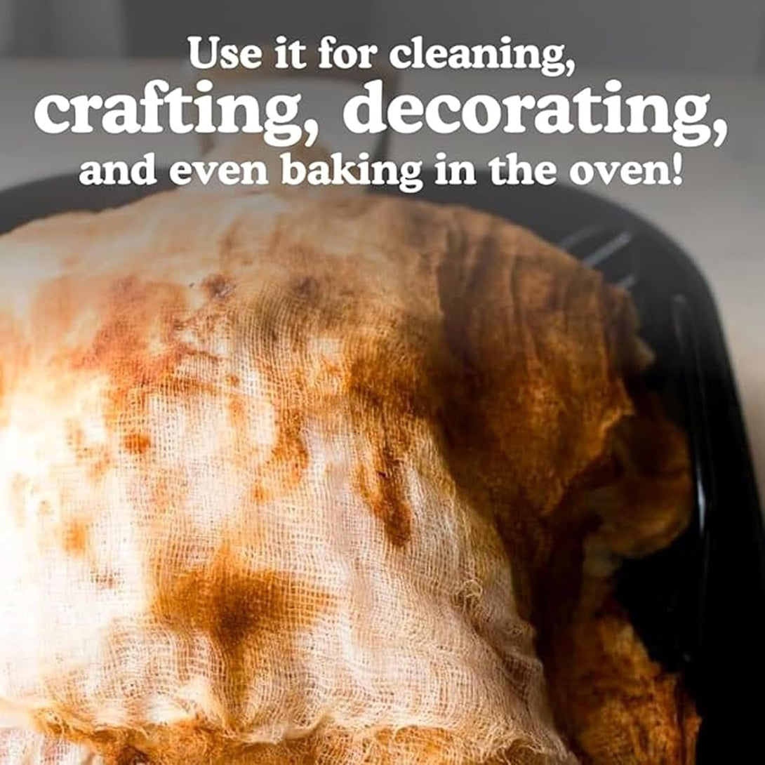 Regency Wraps 100% Cotton Ultra Fine Natural Cheese Cloth, 36 Sq.Ft 36" X36" 4 Pcs, Chef Grade for Basting Turkey, Canning, Straining, Cheesemaking