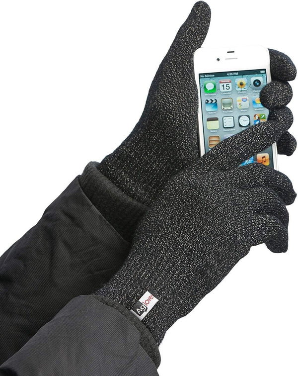 Agloves Sport Touchscreen Gloves, Black, Extra Large
