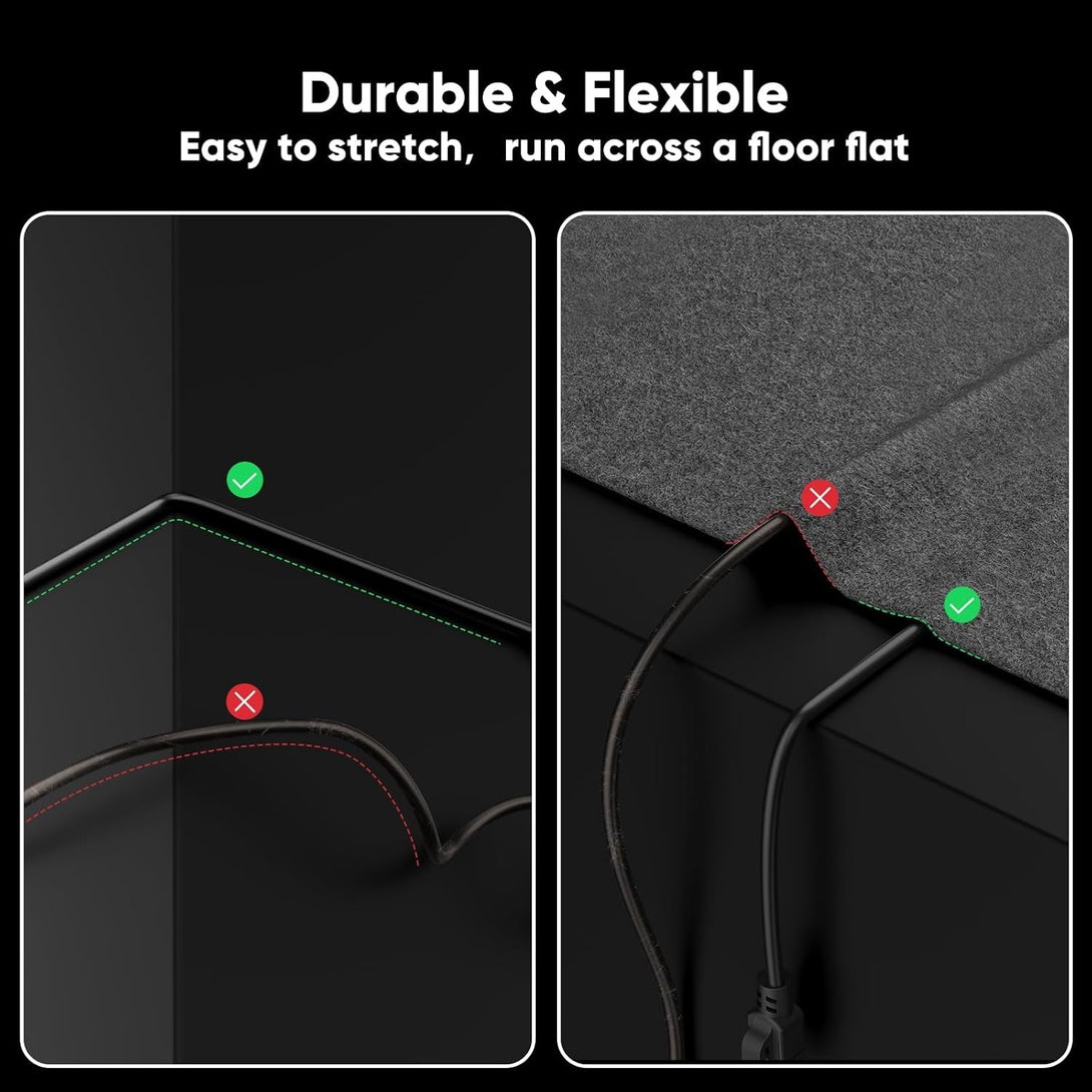 Cat 6 Outdoor Ethernet Cable 150 Ft, 24AWG 10Gbps Cat6 Cable Cord Waterproof Direct Burial LLDPE UV Jacket, Internet Network Cable with 40 Ties Support Cat6 Cat5E Cat5, CCA, UTP for PC