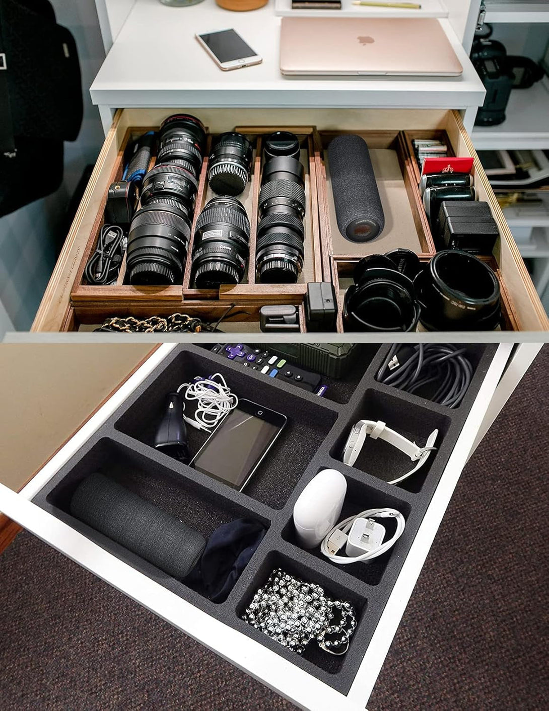 Afloia Mini Dehumidifier, Gun Safe Rechargeable Cordless with Heating Base, Quiet Small Portable for Room Bathroom Closet Car RV Boat, TOPZ 1+1 DG