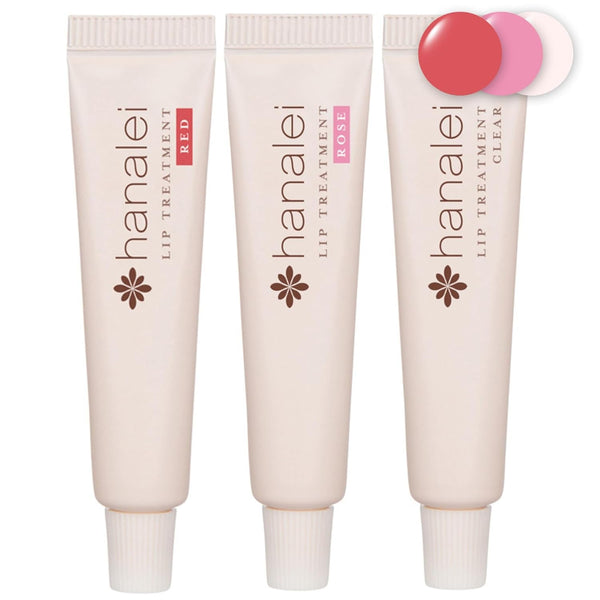 Hanalei Hydrating Lip Treatment Balm – Cruelty-Free, Paraben-Free Moisturizer for Severely Dry, Chapped Lips – Kukui Oil, Shea Butter & Grapeseed Oil –Multi Colored Tint, Travel-Size 3-Pack (5Ml X 3)