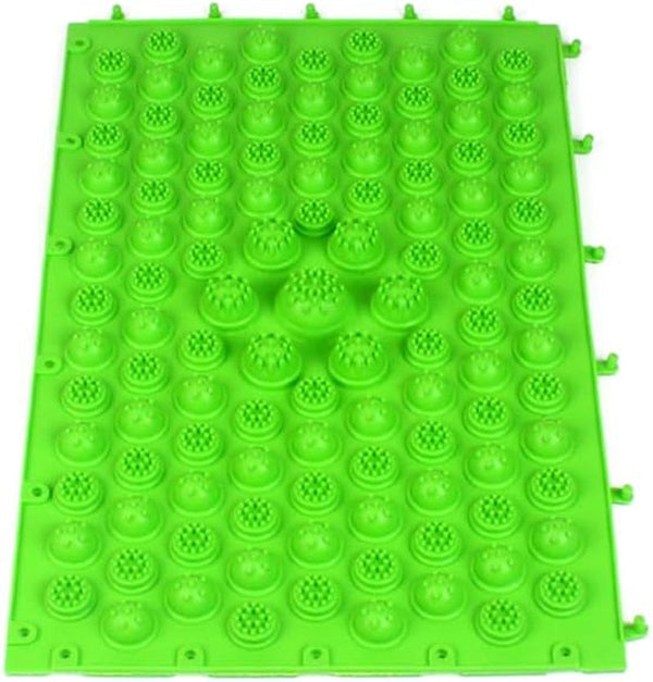 Foot Massage Acupressure Mat High Elasticity TPE Foot Massage Plate for Blood Circulation and Relief Portable for Office Workers and Seniors Green
