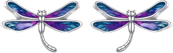 Dragonfly Earrings Gifts for Women 925 Sterling Silver Dragonfly Stud Earrings Jewelry Gifts