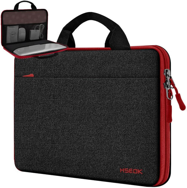 Hseok Laptop Sleeve 13-14 Inch Case Briefcase Compatible with Macbook Pro 14 Inch M4/M3/M2/M1 All Model of 13.3 Inch Mac Air/Pro, XPS 13 14, Most Popular 13"-14" Notebooks,B01K03