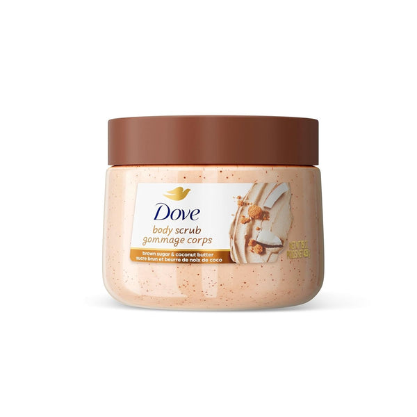 Dove Brown Sugar and Coconut Body Scrub Exfoliates and Deeply Nourishes for Smooth, Radiant Skin 15Oz