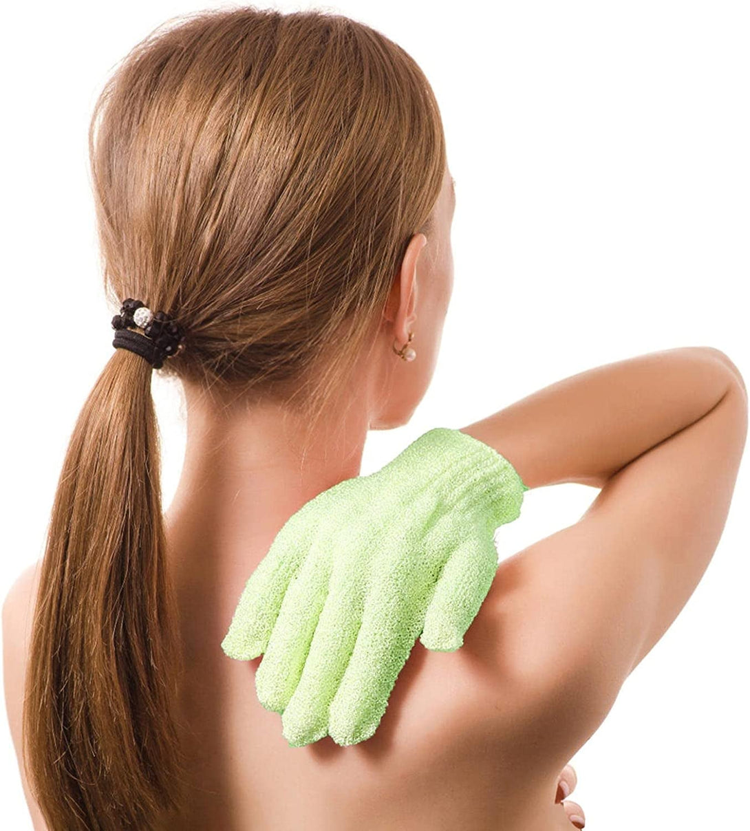 BTYMS 24 Pcs Shower Exfoliating Gloves Hand Exfoliating Glove Body Scrubber Loofah Washing Gloves for Shower, Spa, Massage and Body Scrubs, Dead Skin Cell Remover