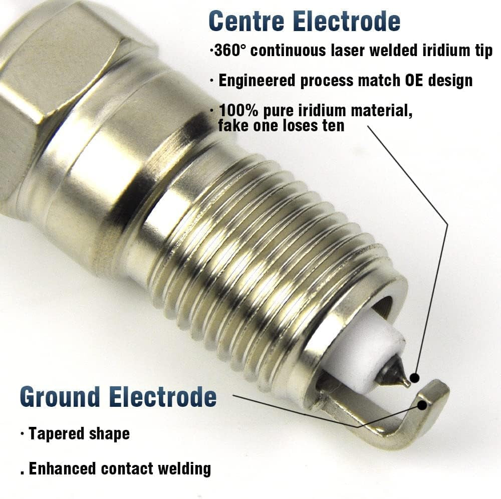 8Pcs 41-962 Upgrad Real Iridium Spark Plugs 19299585 for Chevrolet Chevy, GMC, Cadillac, Buick, Hummer, Pontiac,Silverado Suburban Avalanche GMC Yukon SIERRA XL LS2 LS3 LS4 LS7 Engines 4.8L 5.3L 6.0L