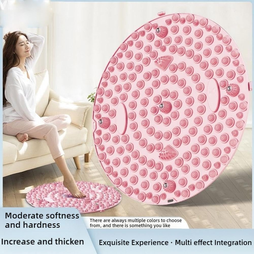 Foot Pressure Point Massager Mat, Acupressure Mat for Feet,Relaxation Massage Mat Feet Massage Pad, Portable Foot Acupressure Mat Massage Tool for Home Fitness (Blue 55CM)