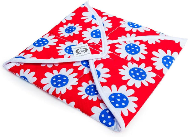 Healthandyoga™ Roti, Tortilla & Breads Covering Cloth - Square Shape Cotton Cloth - Cotton Wrapping Cover