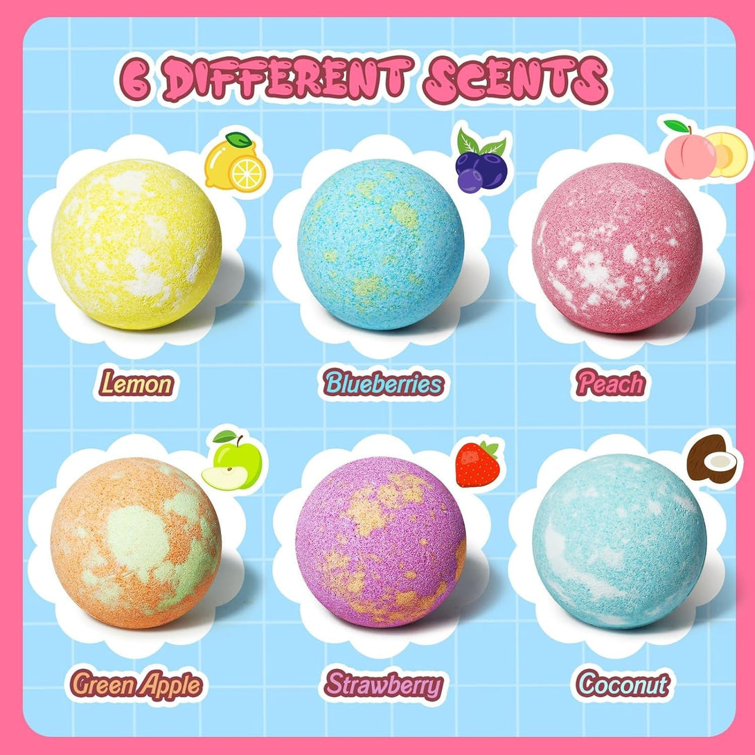 Unicorn Bath Bombs for Kids Girls with Bracelet Inside, Sanyi Bubble Bath Toys Birthday Gifts for 3/4/5/6/7/8 Year Old Girl Daughter Granddaughter Niece Sister Friend