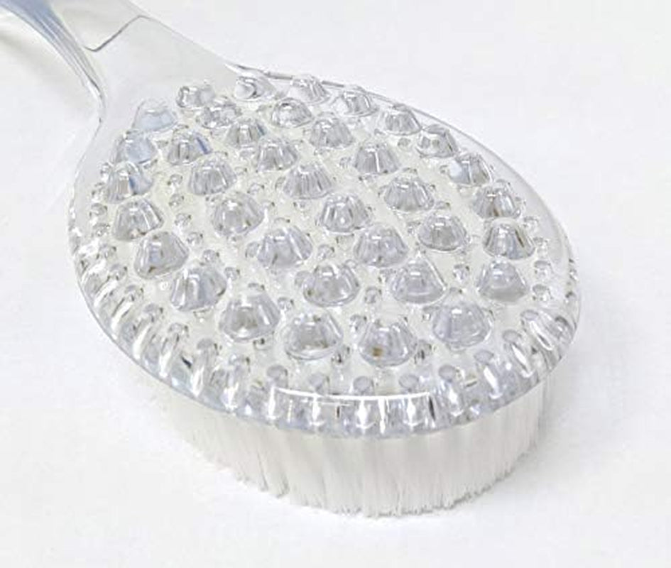 Aquasentials Long Handle Bath Brush (Clear Handle)