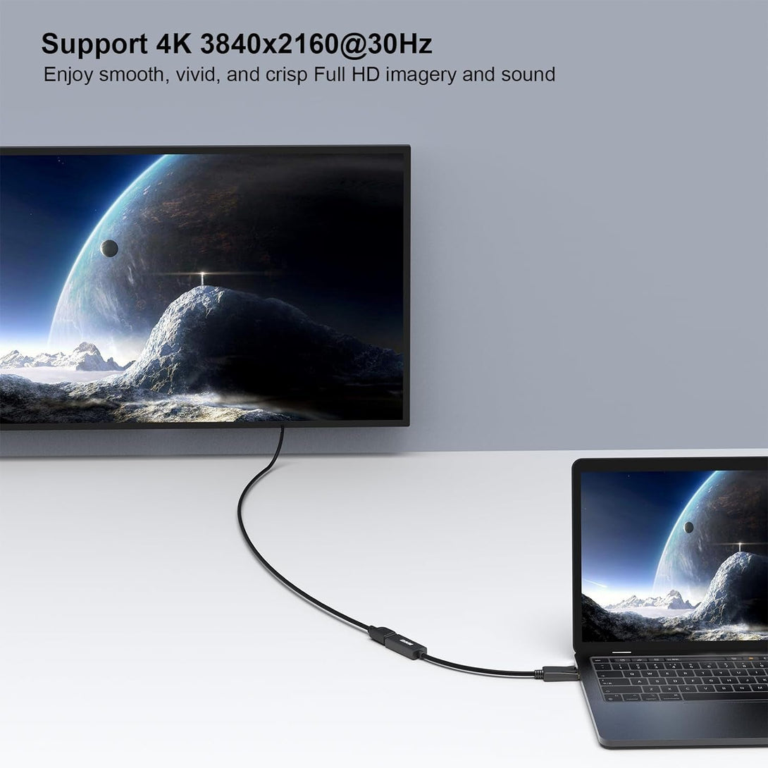 BENFEI 4K Displayport to HDMI Adapter, Uni-Directional DP 1.2 Computer to HDMI 1.4 Screen Gold-Plated DP Display Port to HDMI Adapter (Male to Female) Compatible with Lenovo Dell HP and Other Passive