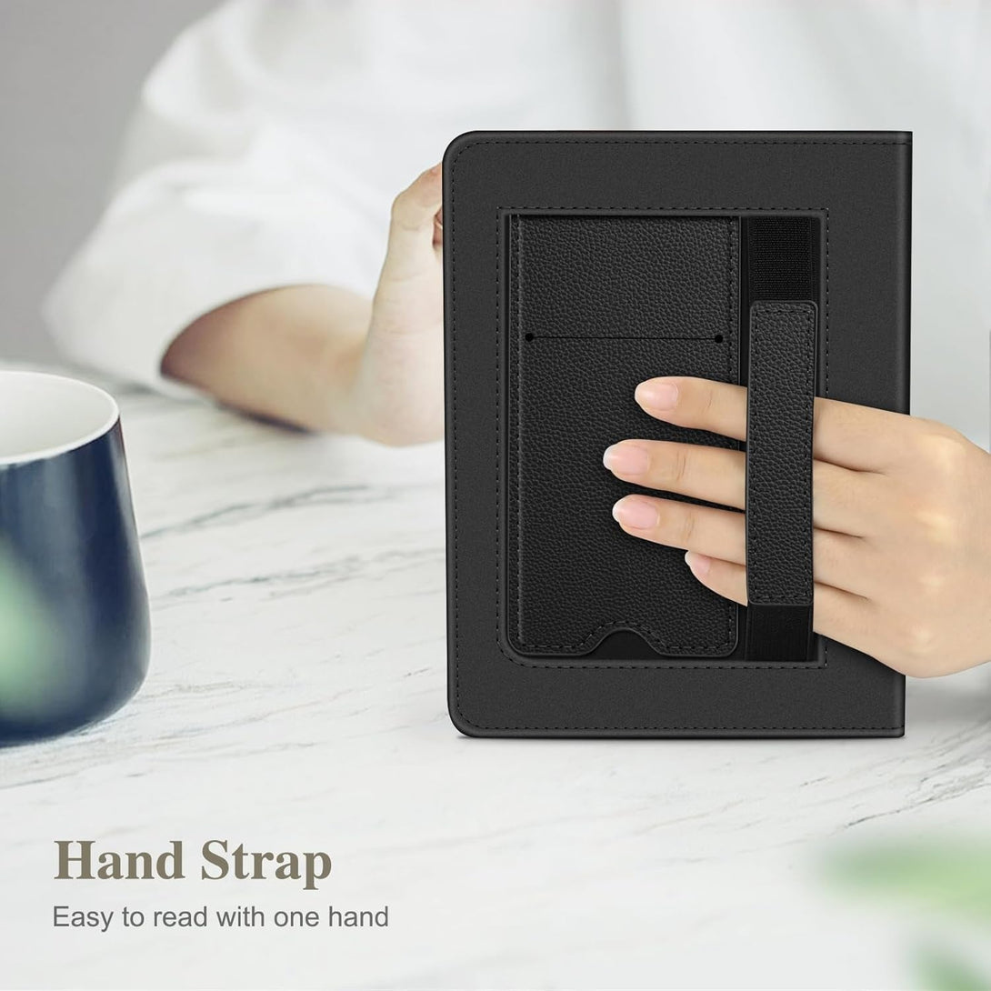 Fintie Case for 7"/6.8" Kindle Paperwhite(12Th/11Th Generation-2024/2021) and Kindle Colorsoft Signature Edition -Slim Foldable Stand Cover Auto Wake/Sleep for Paperwhite 2024, Black
