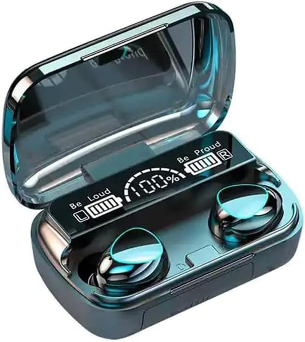True Wireless Earbuds M10, Bluetooth 5.1 Headphones with Touch Control, Built-In Mic, Immersive HD Sound, Auto Pairing, IPX5 Waterproof, Long Playtime for Sports/Travel