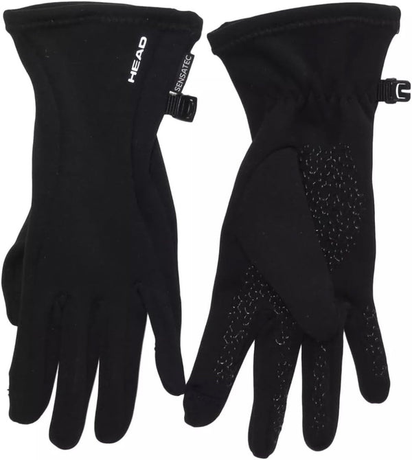 HEAD Womens Touchscreen Running Gloves (Black, Small)