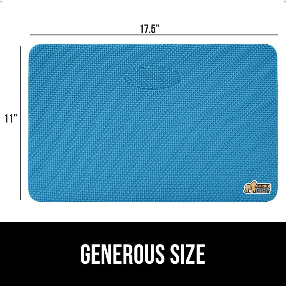 GORILLA GRIP Extra Thick Patent Pending Garden Kneeling Pad, Supportive Soft Foam Knee Cushioning for Gardening, Water Resistant Construction, Bathing Baby, Workout Supplies, Lightweight