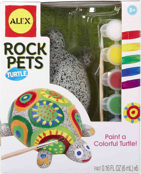 ALEX Toys Craft Rock Pets Turtle Kids Art and Craft Activity, Multicolor, 1.12