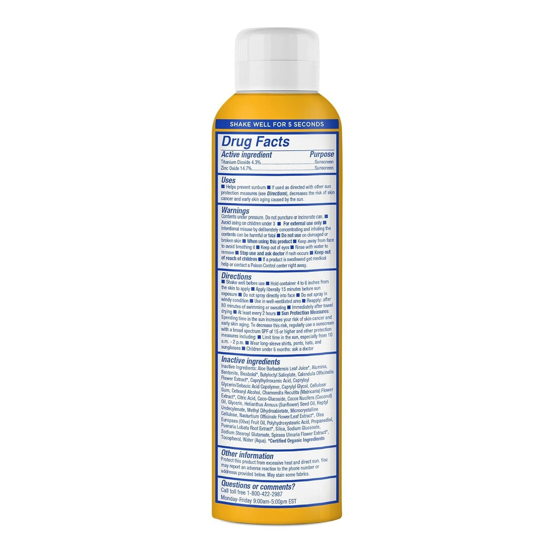Mustela Baby Mineral Sunscreen Spray SPF 50 Broad Spectrum - Body Sun Spray for Sensitive Skin - Water Resistant & Fragrance Free - 6 Fl.Oz.