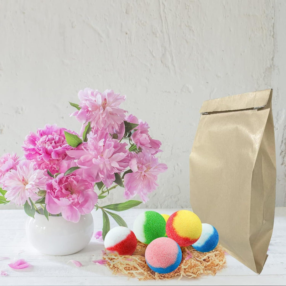 INTEYE Luxury Bath Bombs Gift Set - 54Pc Skin-Nourishing Mineral Bath Salts with Natural Essential Oils & 9 Aromas | Spa-Qualit Self-Care for Women, Men, Kids (Eco-Friendly Packaging)