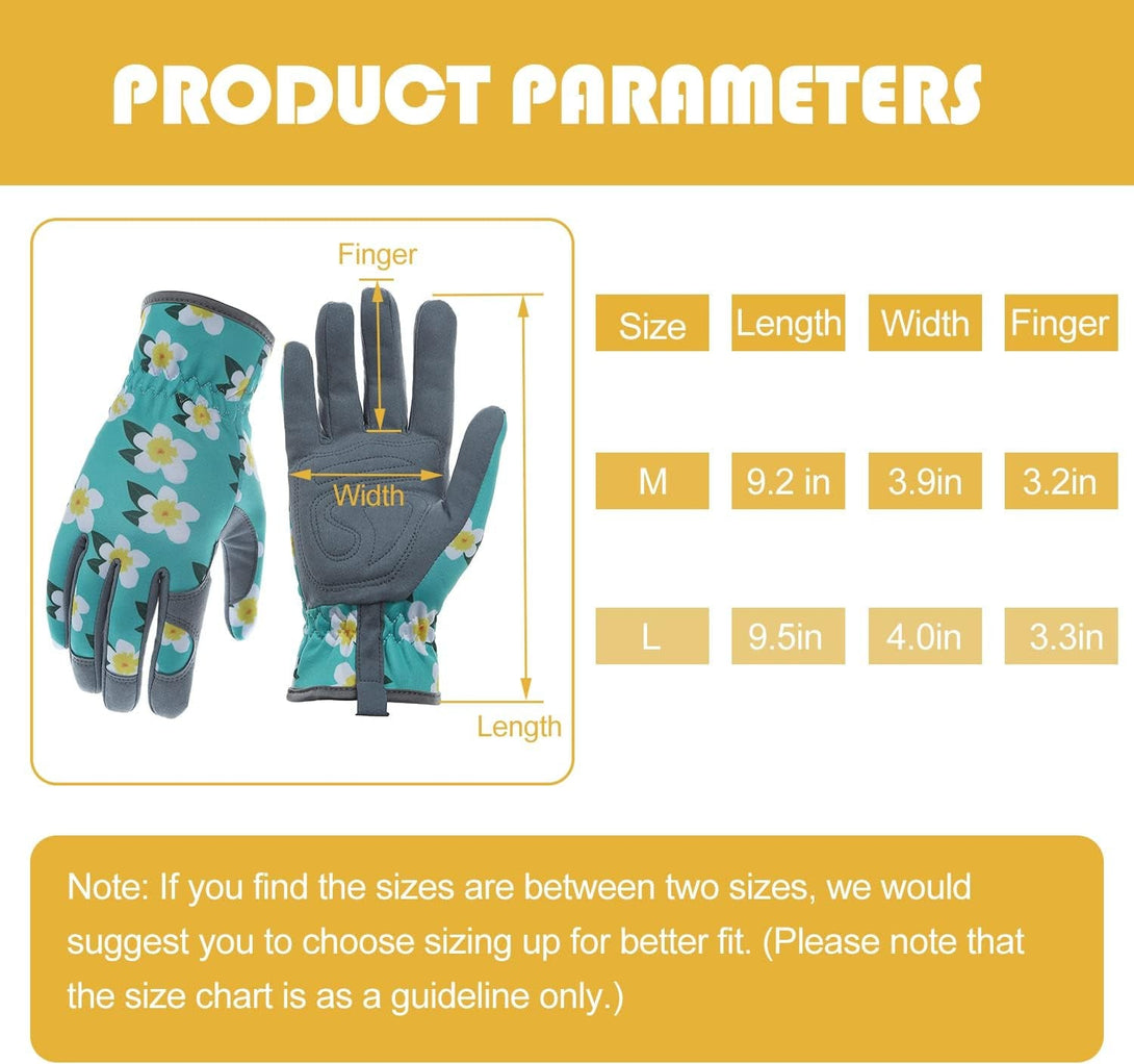 Baidast Garden Gloves for Women, Gardening Gloves for Women Thorn Proof, Gardening Gloves for Digging, Planting,Pruning