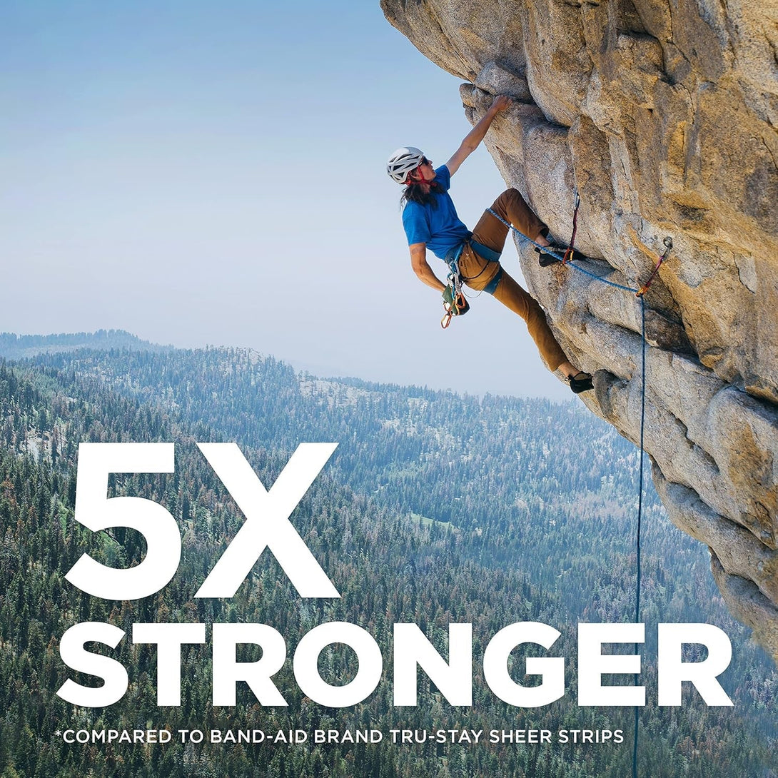 Band-Aid Brand Sterile Tough Strips Adhesive Bandages for First Aid & Wound Care, Durable Protection & Comfort for Minor Cuts & Scrapes, Heavy-Duty Fabric Bandages, Extra Large, 10 Ct (Pack of 2)