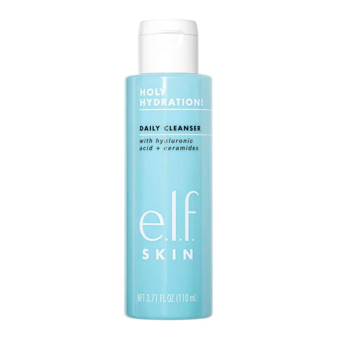 E.L.F. SKIN Holy Hydration! Daily Cleanser, Face Cleanser for Washing Away Excess Oil, Impurities & Makeup, Made with Hyaluronic Acid, Vegan & Cruelty-Free