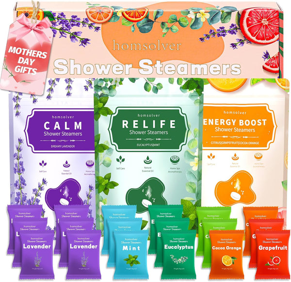 Graduation Gifts for Her Him, 18 Pack Shower Steamers Aromatherapy Essential Oils, Wedding Birthday Gifts for Women, Mom, Wife, Sisters, Best Friends, BFF, Luxury Self Care Relief Relax